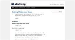 Desktop Screenshot of mediking.co.in